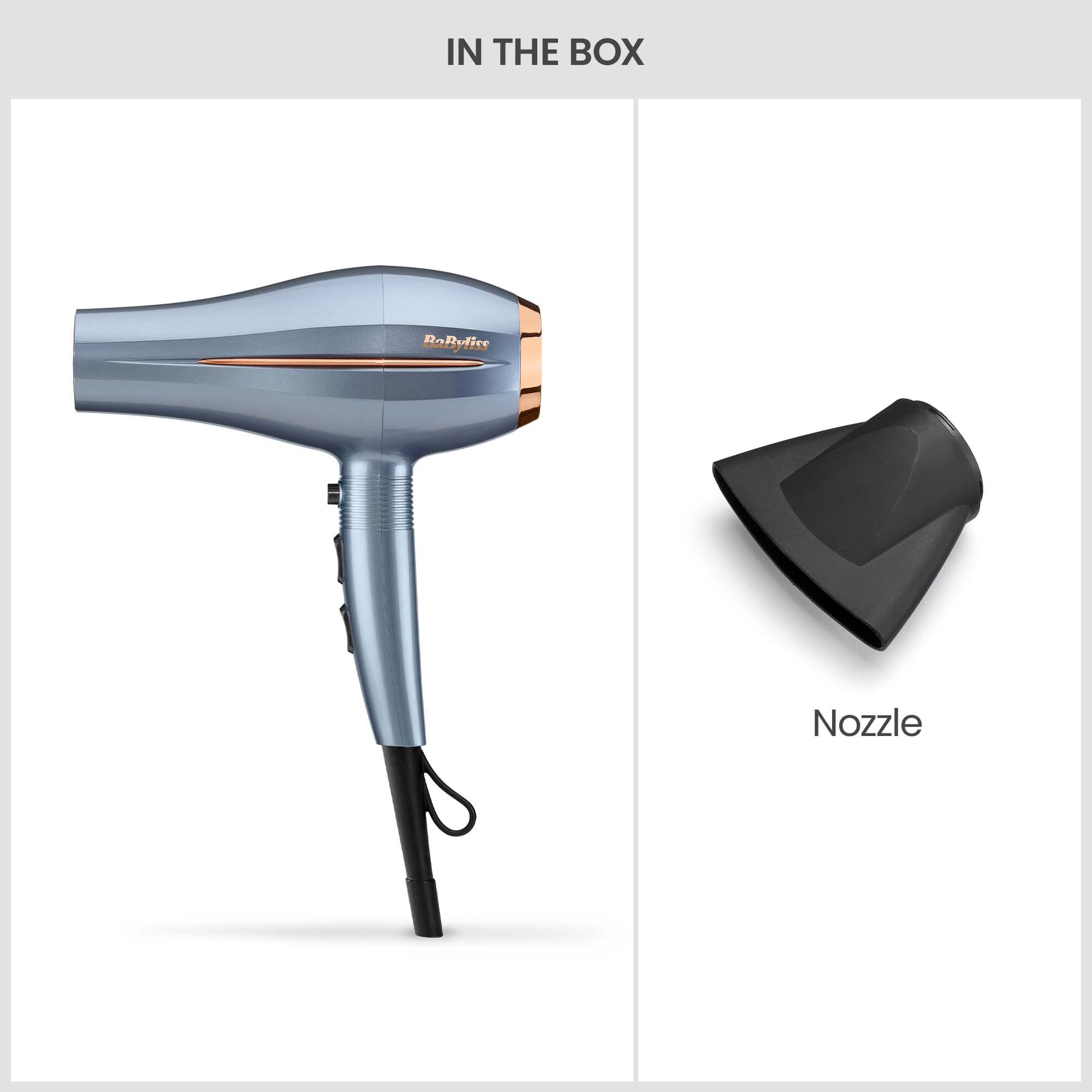 In the box: Dryer & Concentrator Nozzle